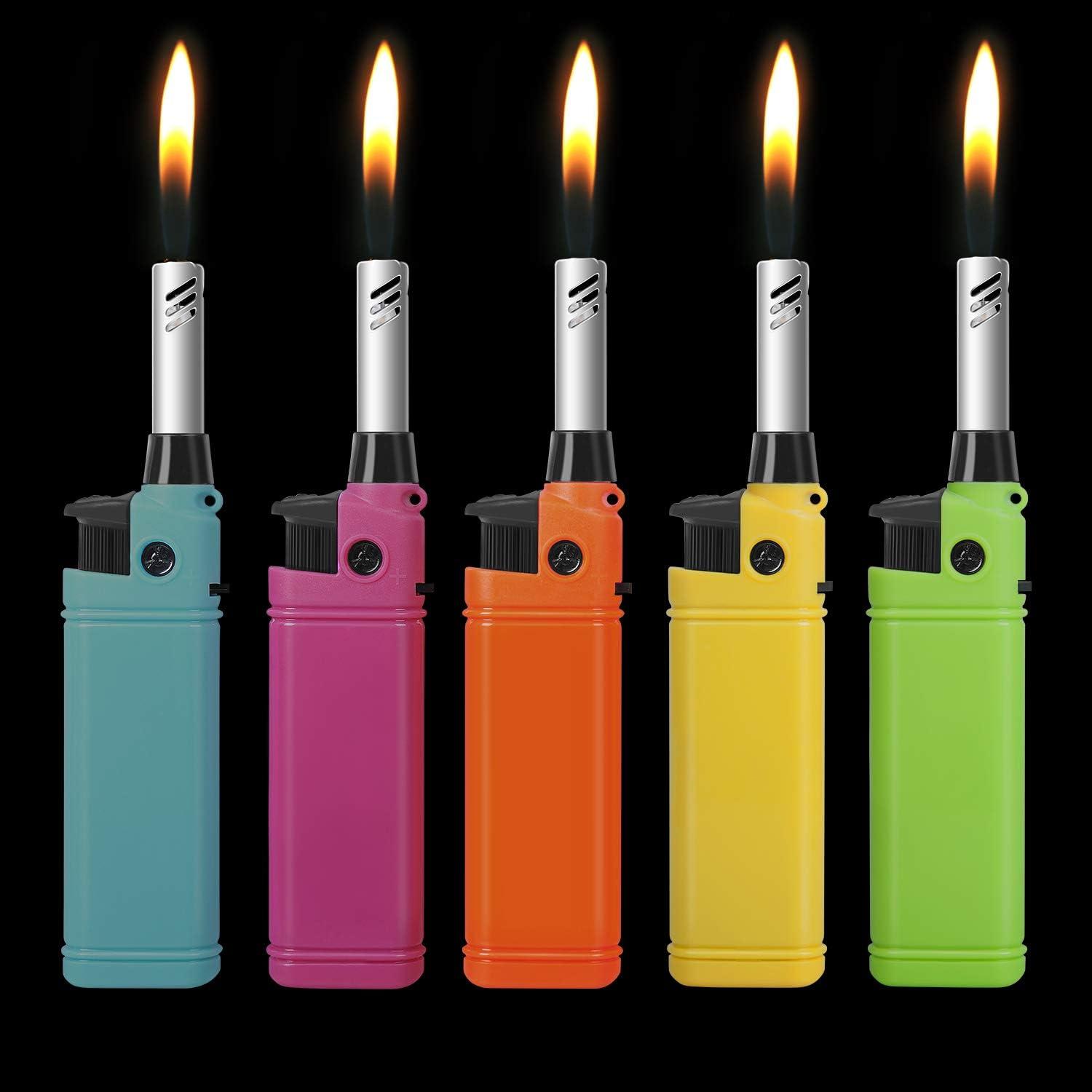 Navpeak Mini Handy Refillable Candle Lighter Set in Assorted Colors