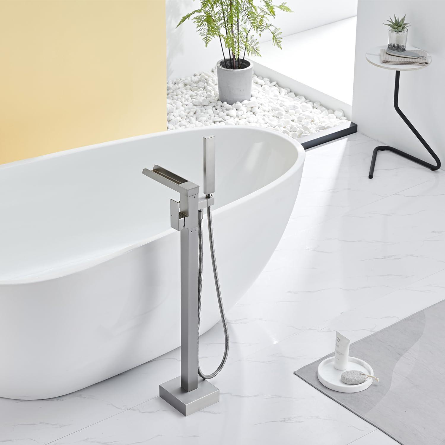 Floor Tub Spout with Diverter