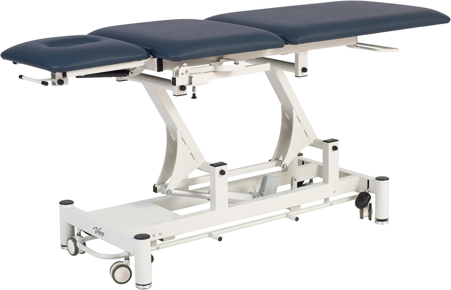 White Steel Hi-Lo Adjustable Medical Treatment Table