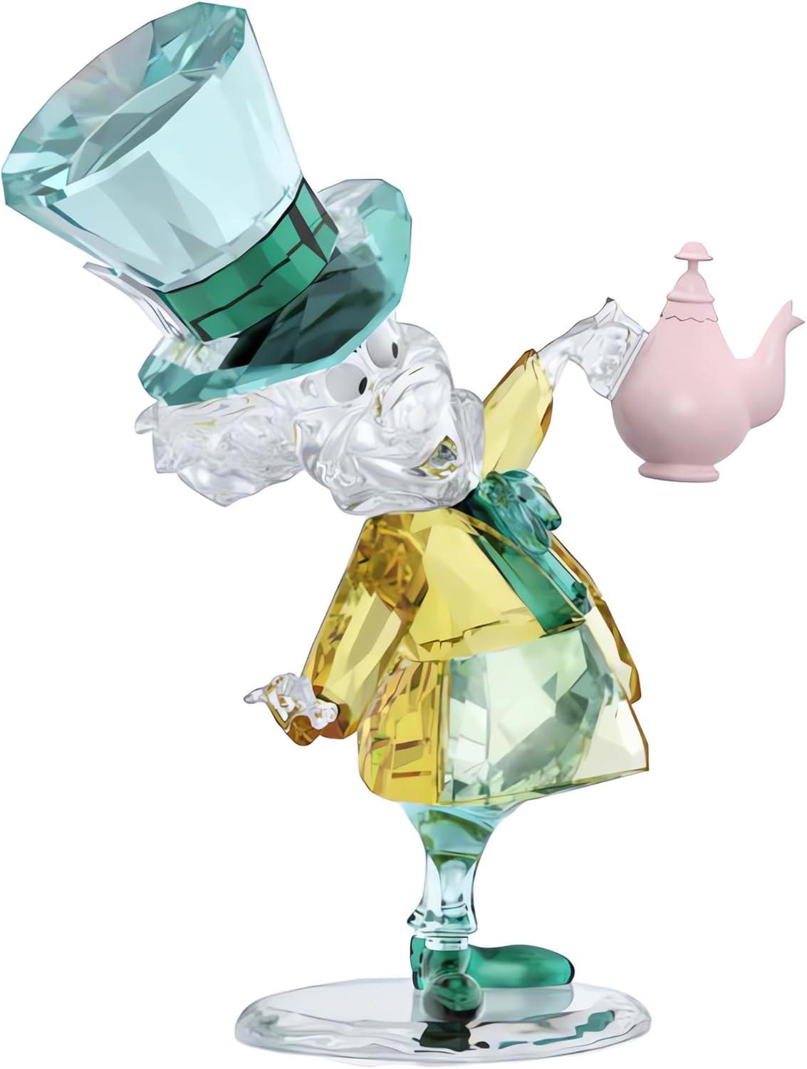 Mad Hatter Multicolor Crystal Figurine with Metal Accents
