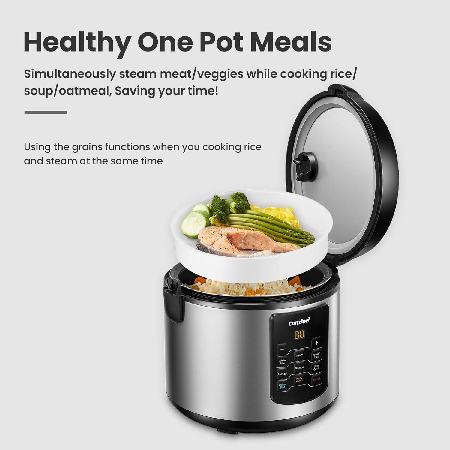 Comfee' 8 Cup 6-in-1 Rice Cooker