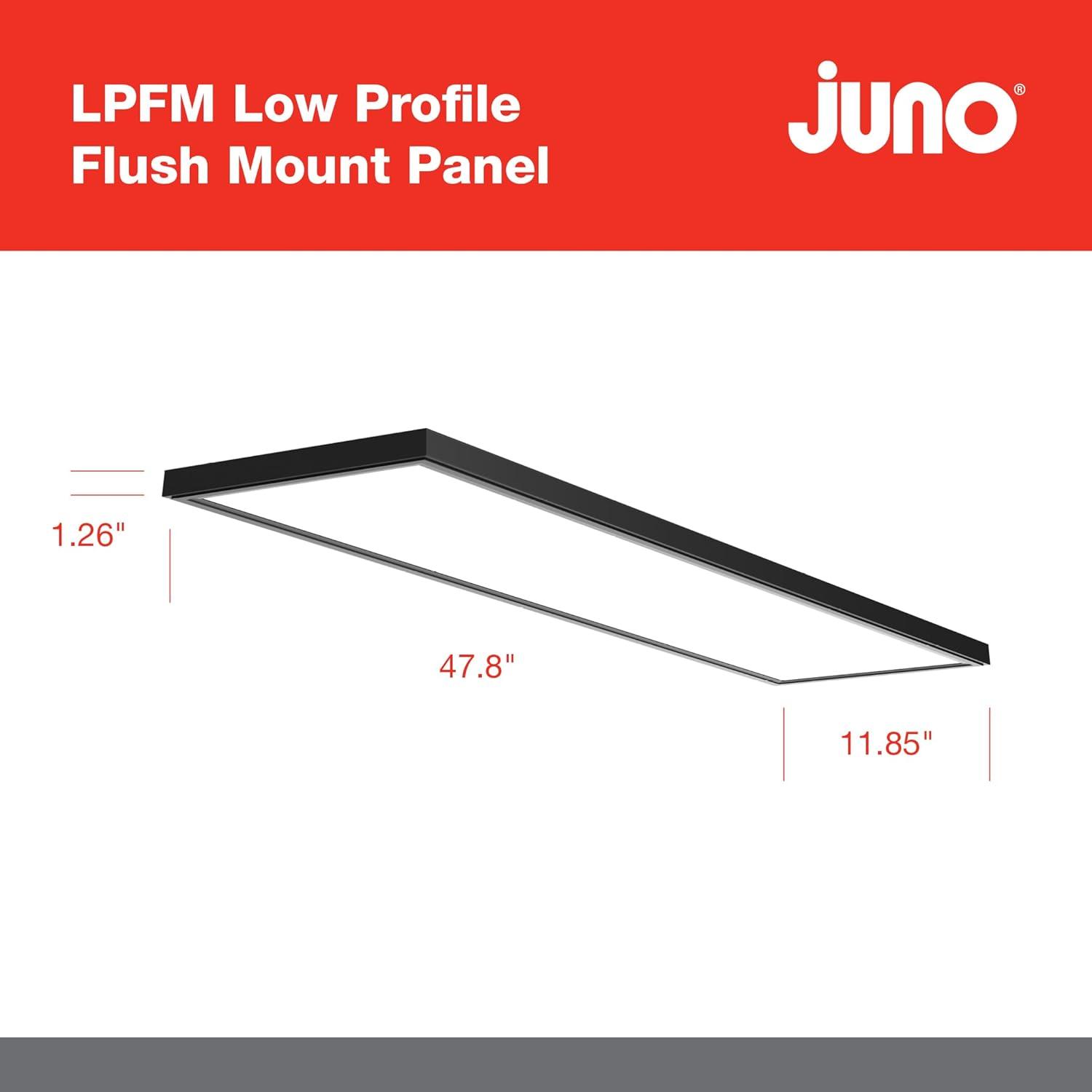 Juno Lighting Lpfm 1X4 40L Sww7 120 Td Dcmk Wbt 48" Wide Switchable Color Temperature Led