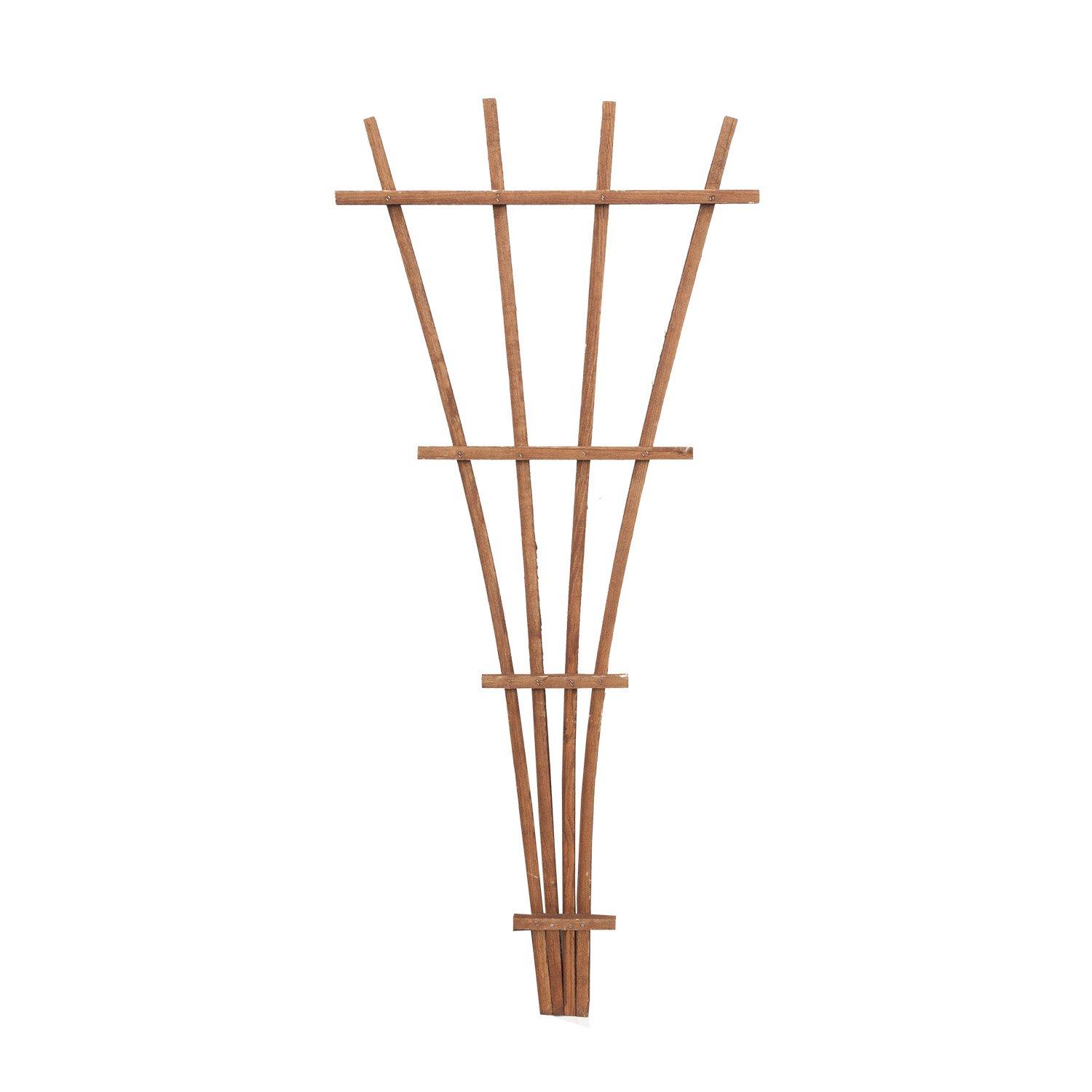 Panacea 83737 48" Brown Wood Fan Trellis