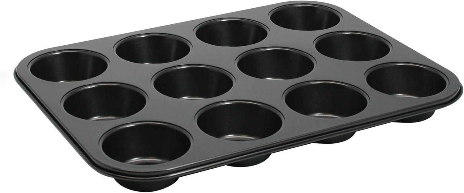 Non-Stick Black 12-Cup Mini Muffin Pan