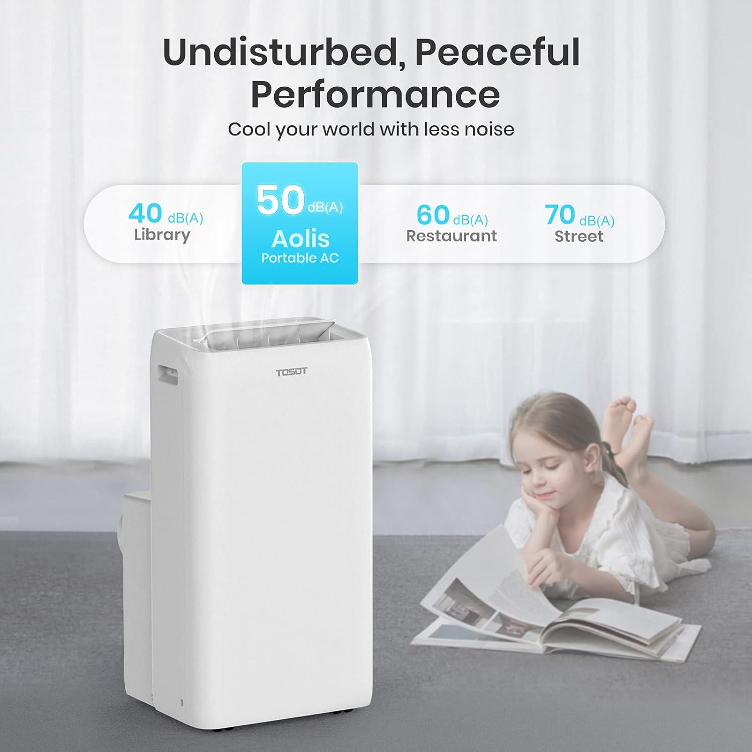 TOSOT Portable Air Conditioner 12,000 BTU - Aolis Series - AC Unit with Swing Function, Remote Control, 3-in-1, Fan, and Dehumidifier for Large Rooms, Living Rooms Up To 450 sq ft