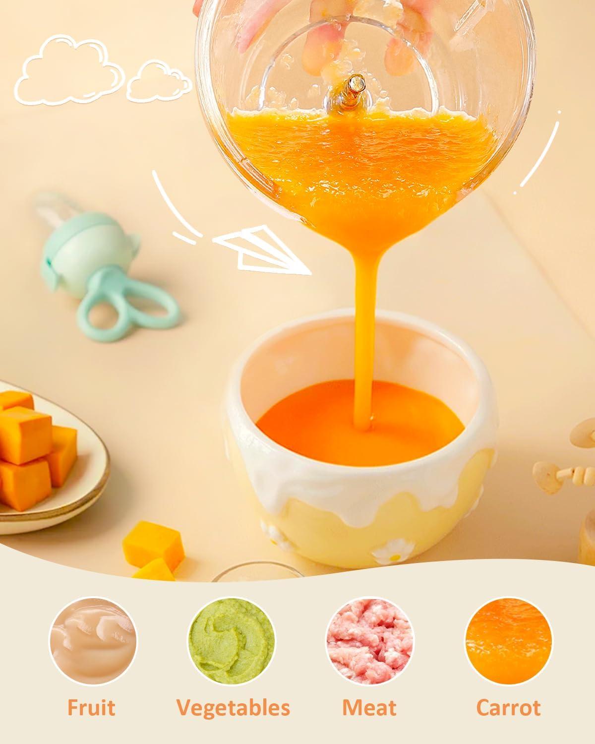 HEYVALUE Gray 13-in-1 Baby Food Processor Set with Stainless Steel Blades