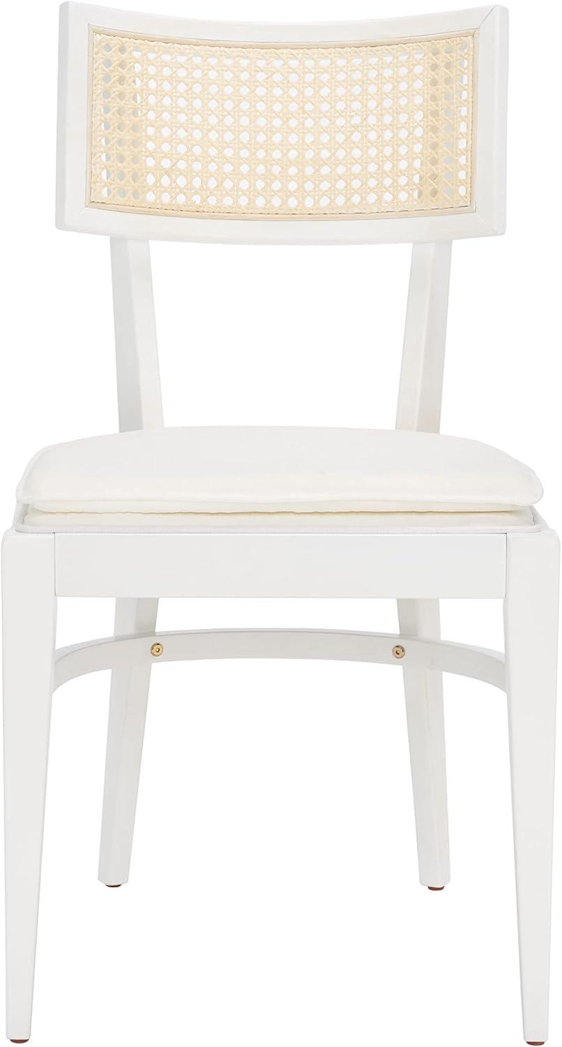 Galway Cane Dining Chair - DCH1007 - White/Natural - Safavieh