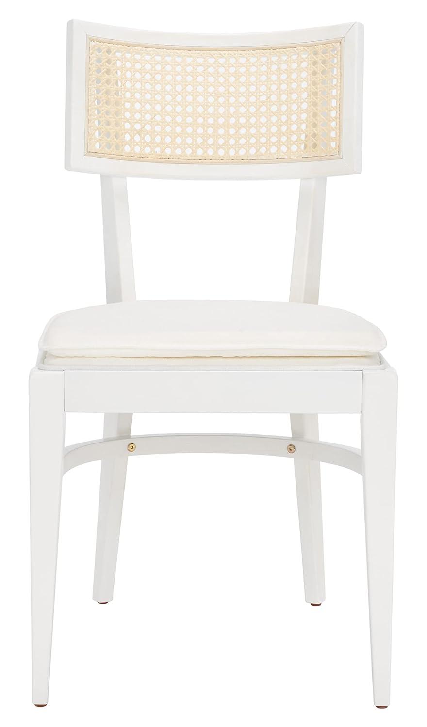 Galway Cane Dining Chair - DCH1007 - White/Natural - Safavieh