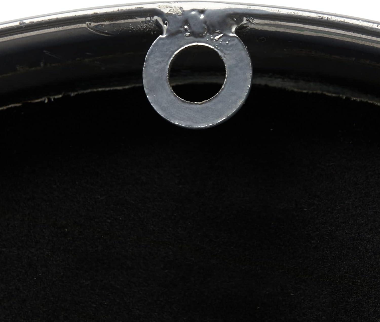 Storied Home Classic Round Metal Wall Clock, Antique Nickel Finish