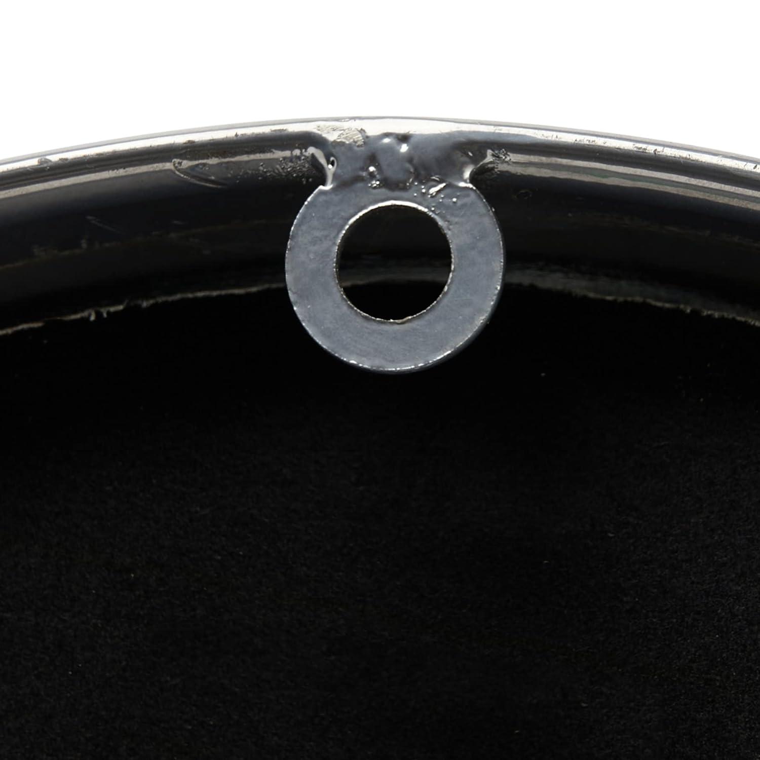 Storied Home Classic Round Metal Wall Clock, Antique Nickel Finish