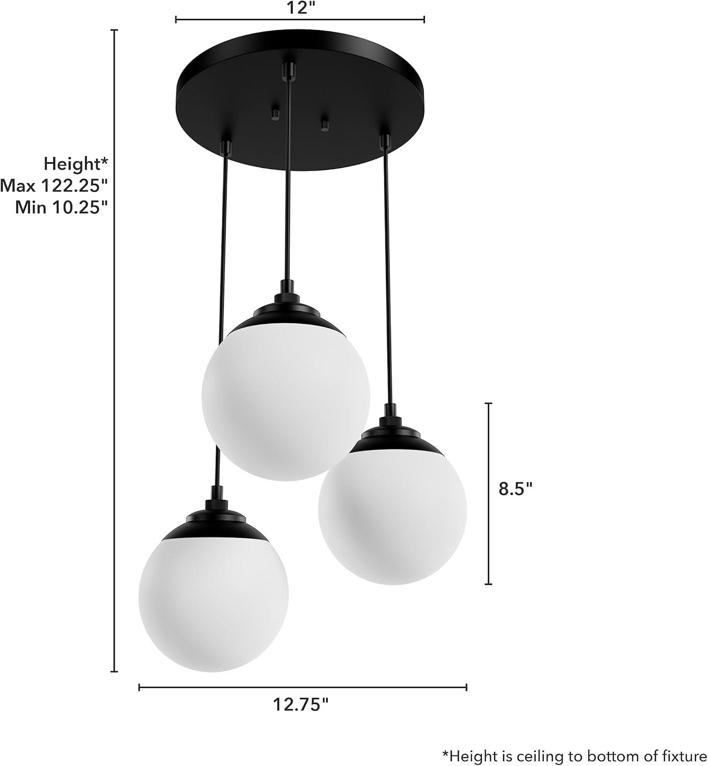 Hepburn 3 - Light Cluster Globe Pendant