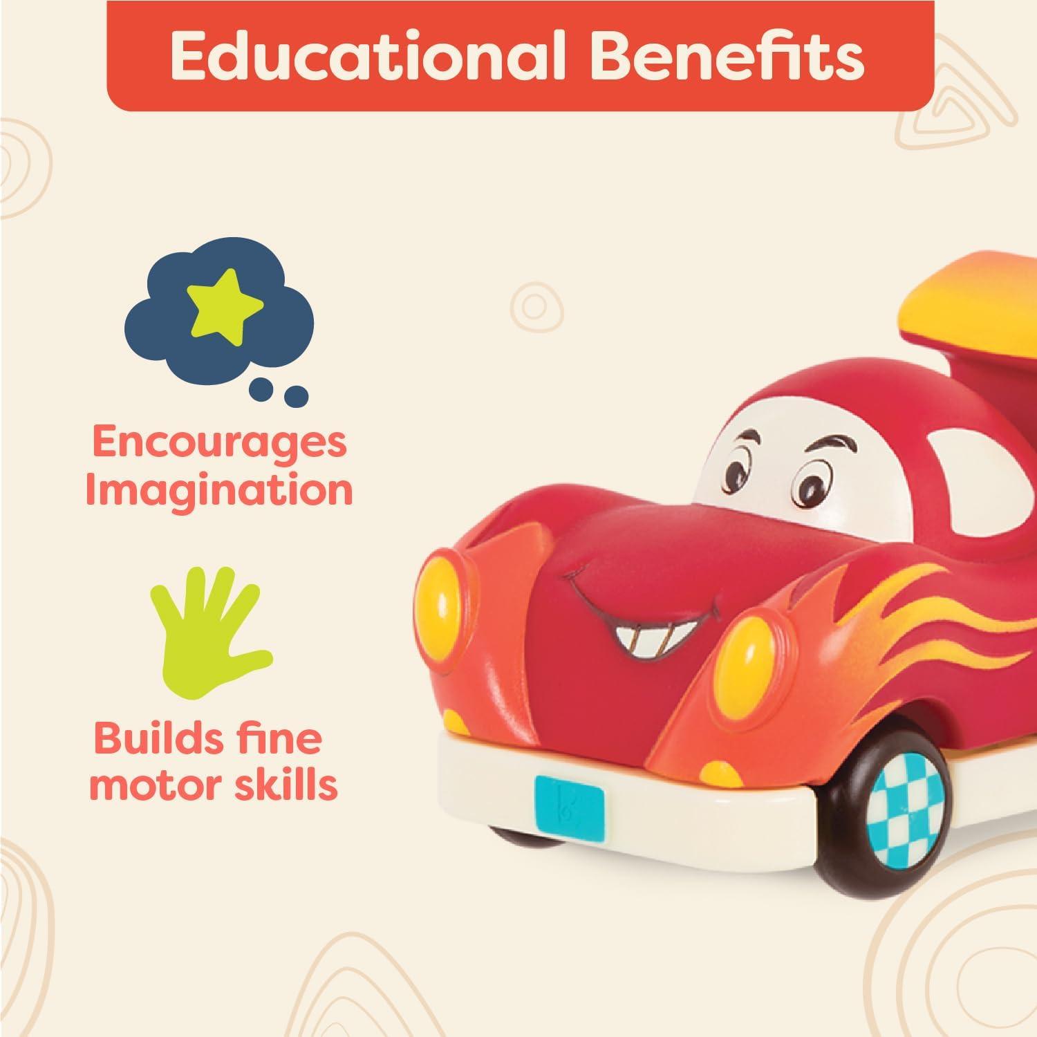 B. Toys - Mini Pull-Back Vehicles Set, Bus &Cars