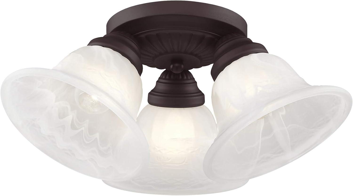 Livex Lighting Edgemont 3 - Light Flush Mount in  Bronze