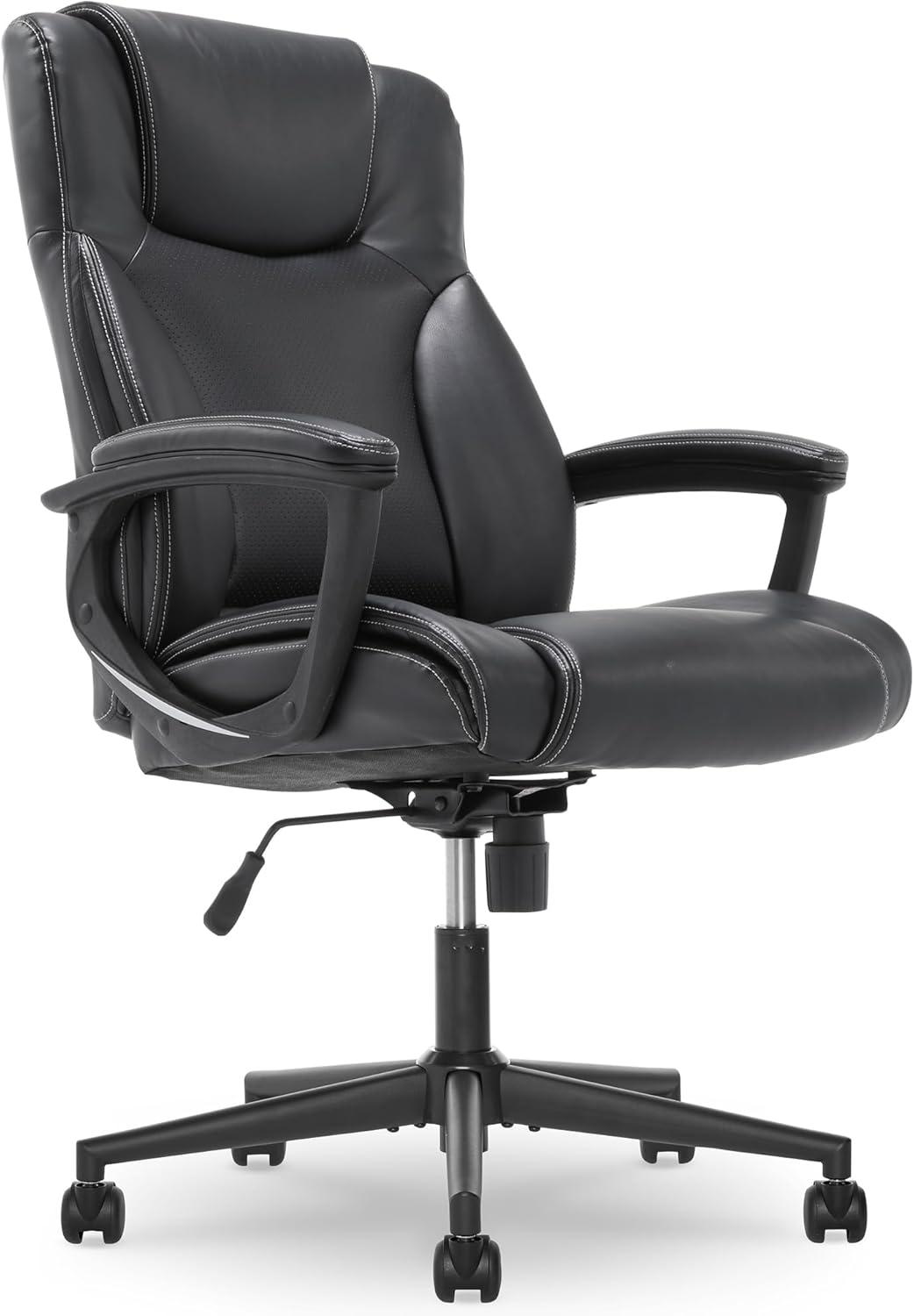 Serta Serta Connor Ergonomic Executive Office Chair with Layered Body Pillows and Contoured Lumbar