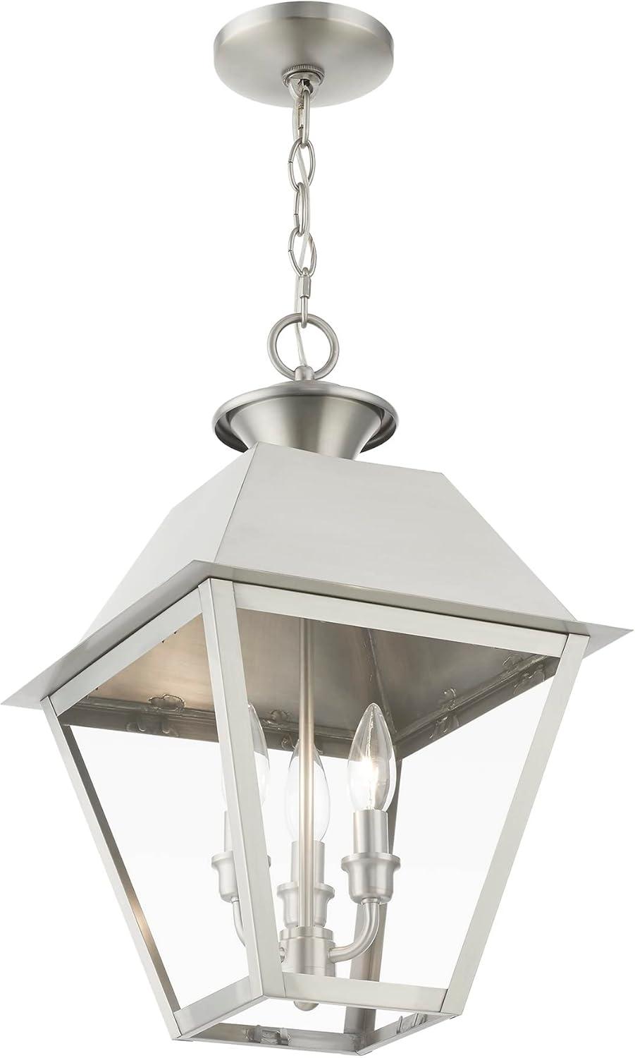 Livex Lighting Wentworth 3 - Light Pendant in  Brushed Nickel