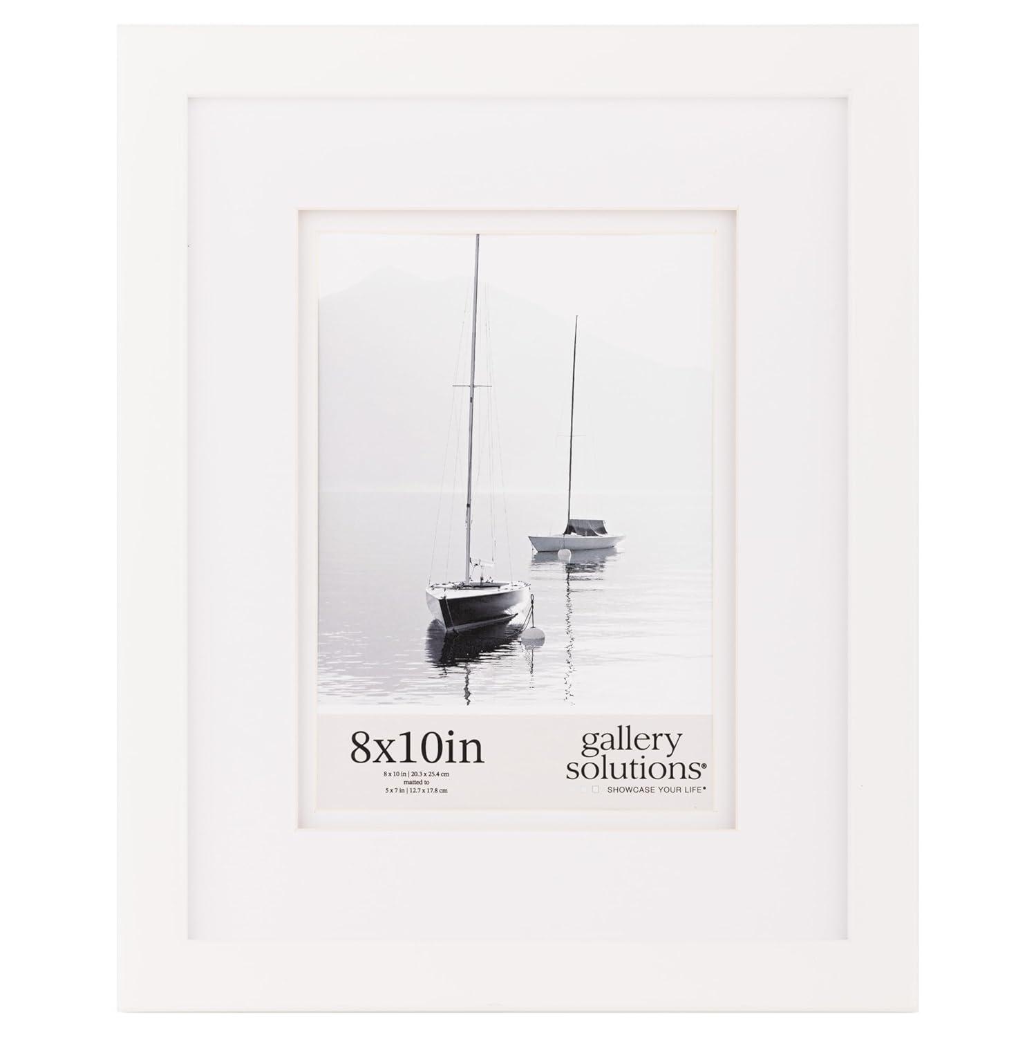 Gallery Solutions Wall Mount Or Tabletop Double Airfloat  Mat Picture Frame