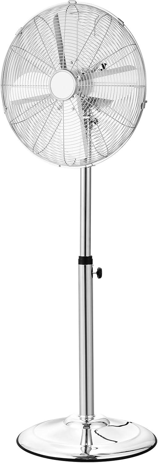 Vevor GYLSFS16INCH0LFIYV1 16 in. 3-Speed Industrial Pedestal Fan Oscillating Height Adjustable - Silver