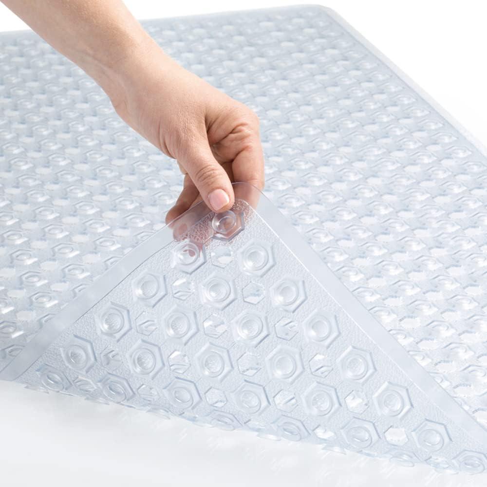 Clear 35" x 16" Non-Slip Suction Cup Bathtub Mat