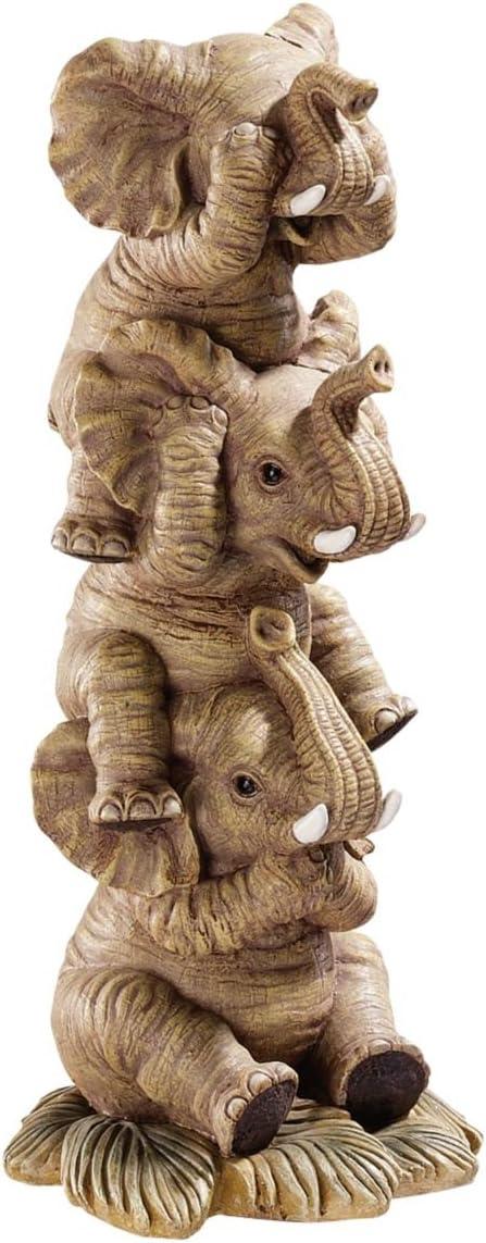 Design Toscano The Hear-No, See-No, Speak-No Evil Elephants: Medium, Set of Two
