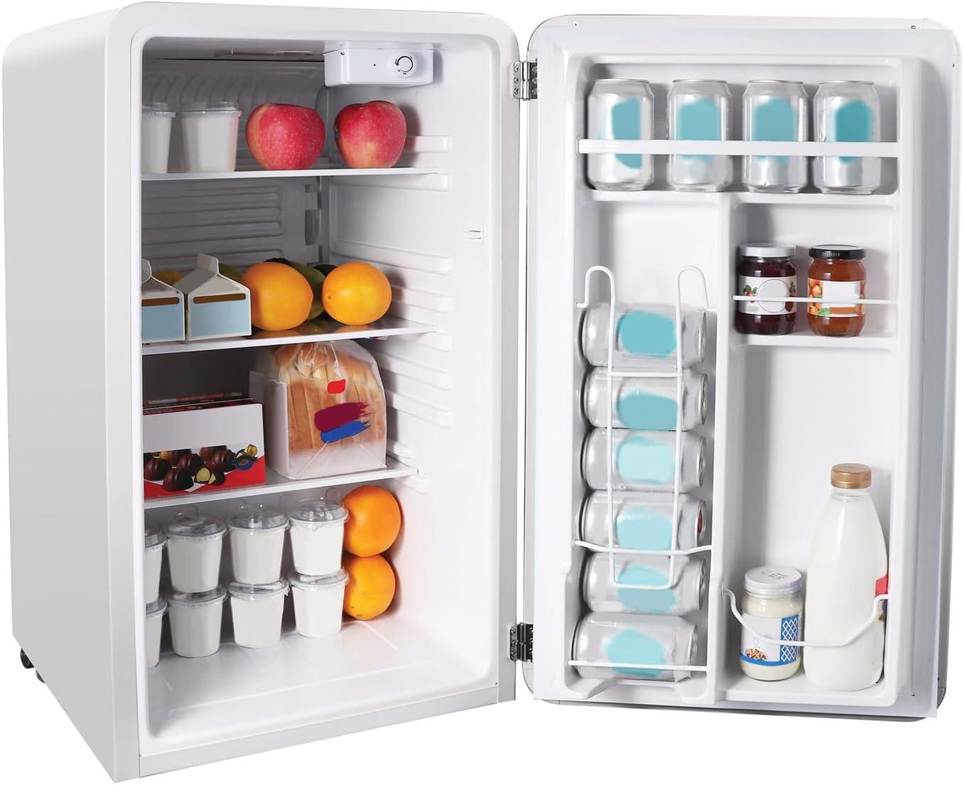 Magic Chef Magic Chef Retro 3.2 Cubic Feet Portable Freestanding Mini Fridge