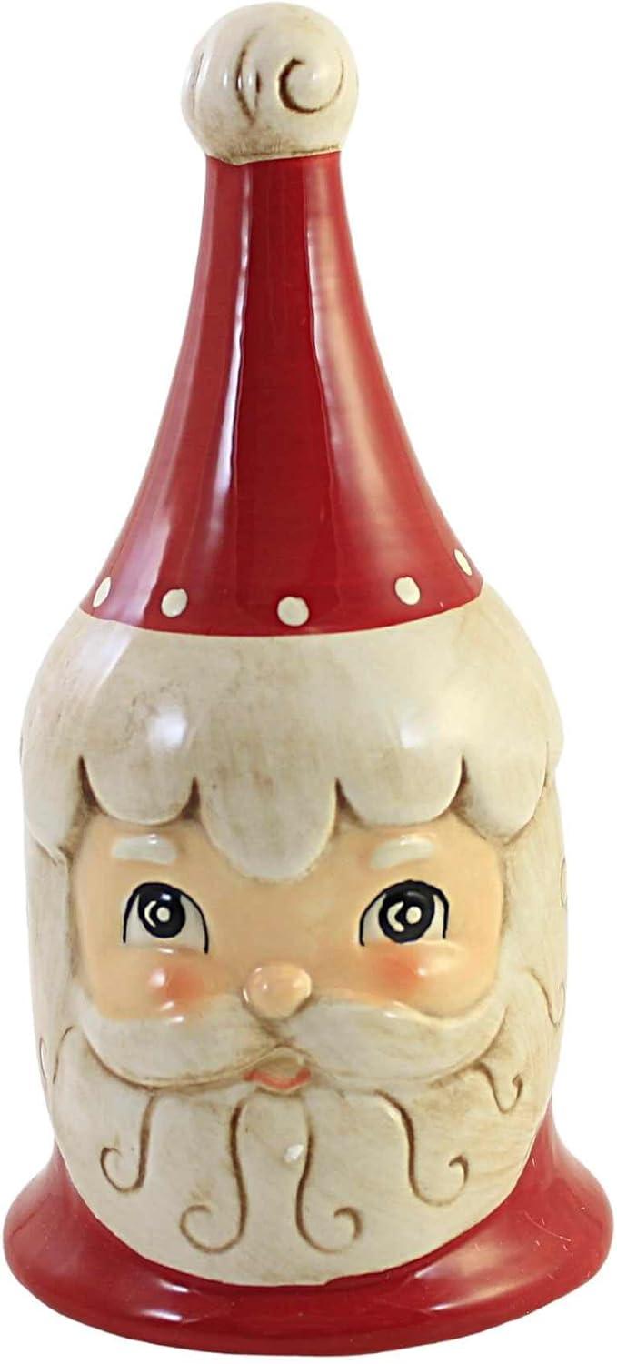 Transpac 8.0 Inch Santa W/Hat Bell Claus Johanna Parker Decorative Bells