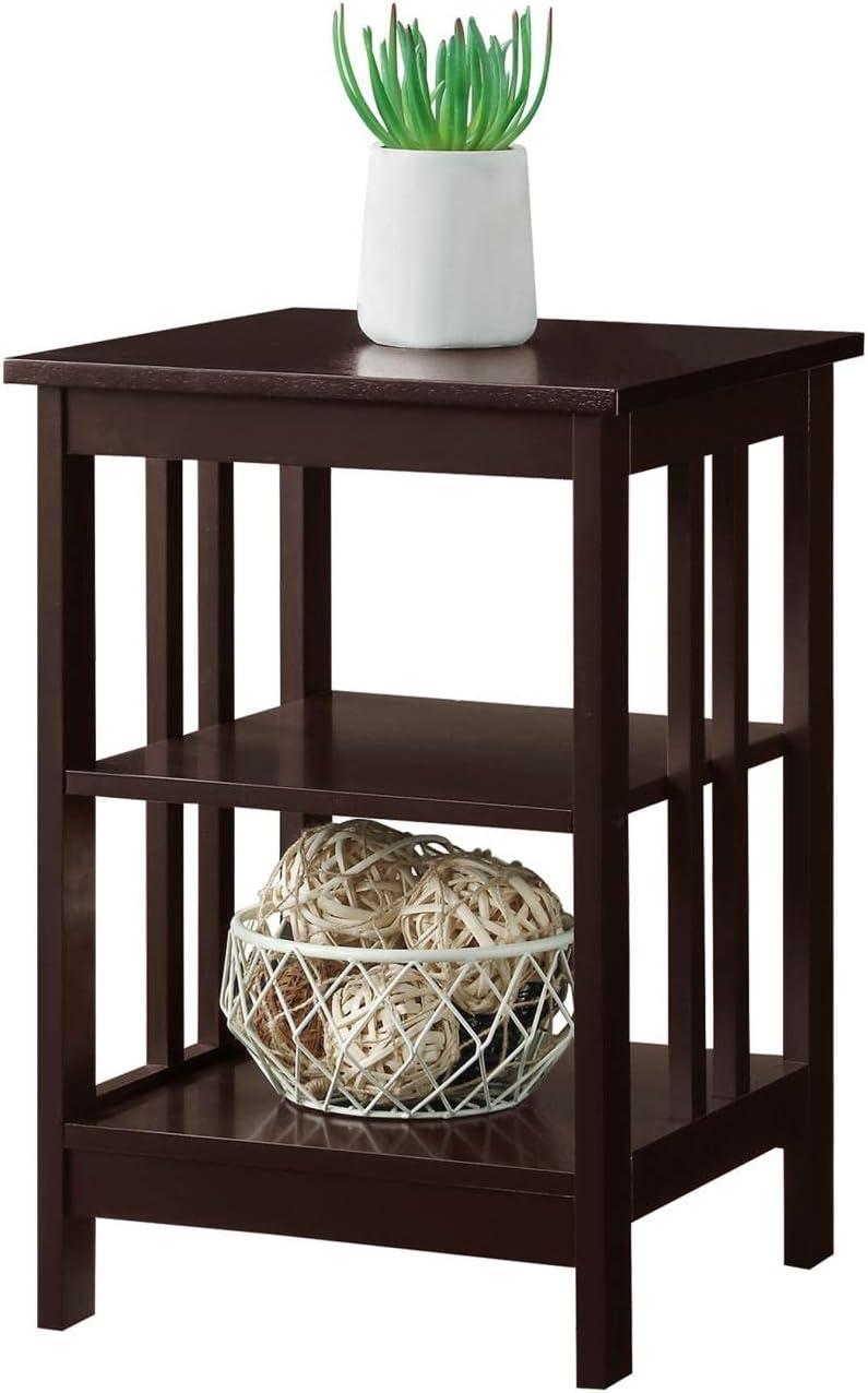 Convenience Concepts Mission End Table, Espresso