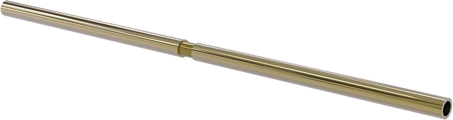 Unlacquered Brass 60 Inch Straight Shower Curtain Rod