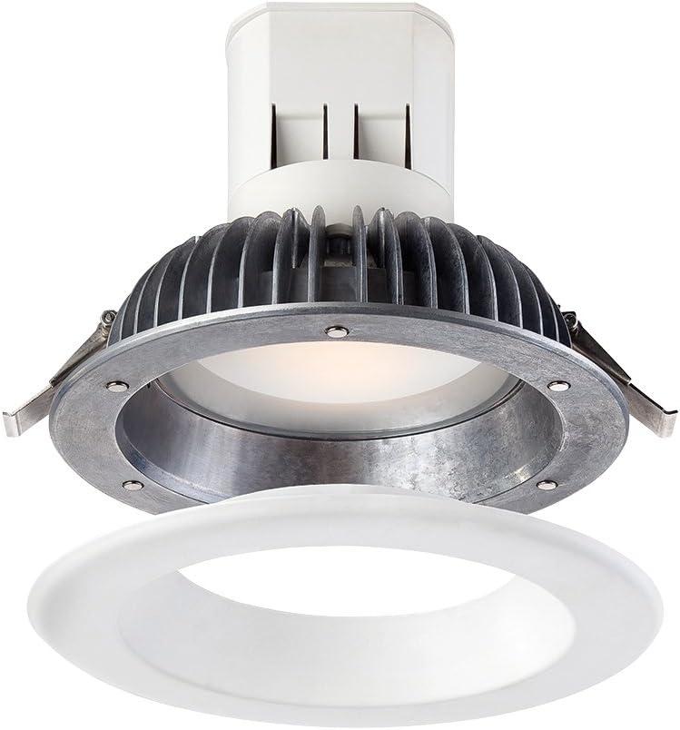 6-Inch White Aluminum LED Recessed Lighting Kit