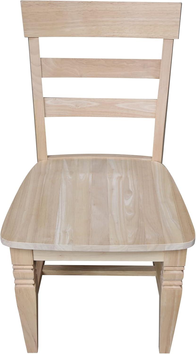 Set of Two Java Chairs with Solid Wood Seats