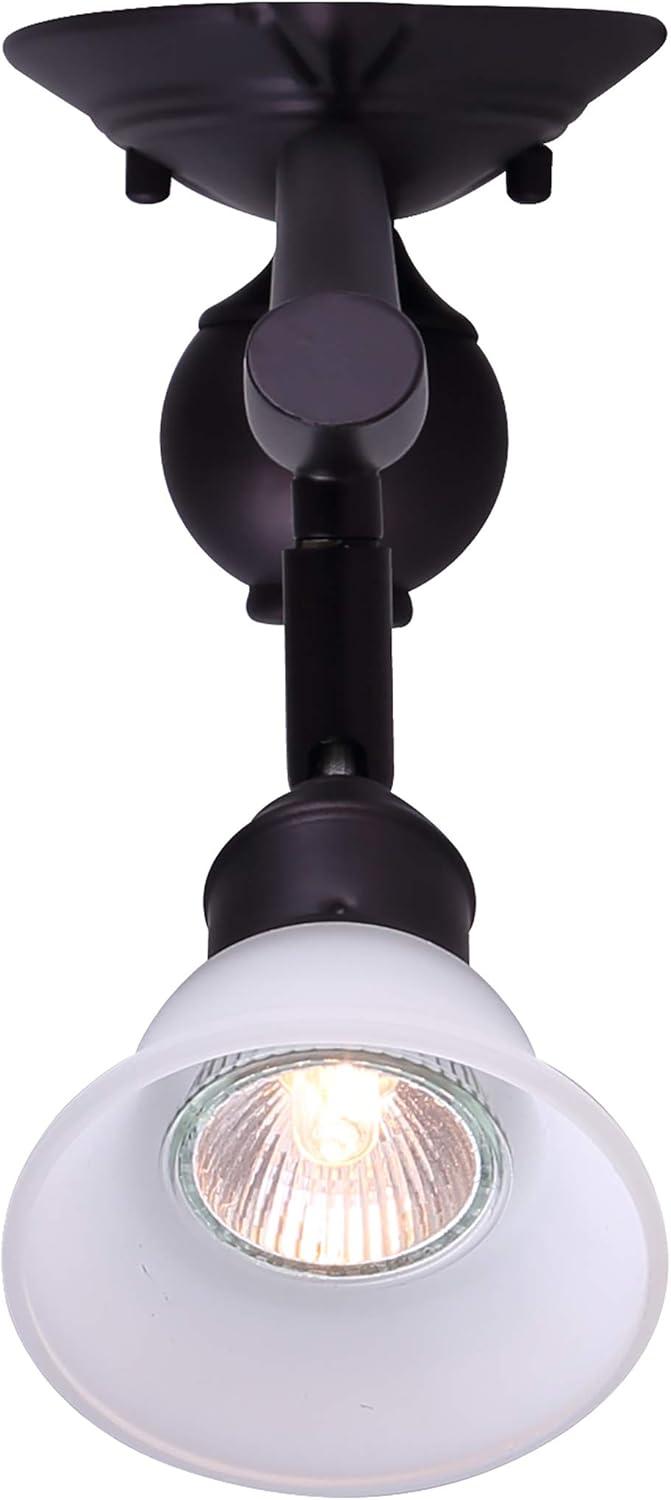 Addison 23.5'' Oil Rubbed Bronze Track Lighting with White Opal Glass