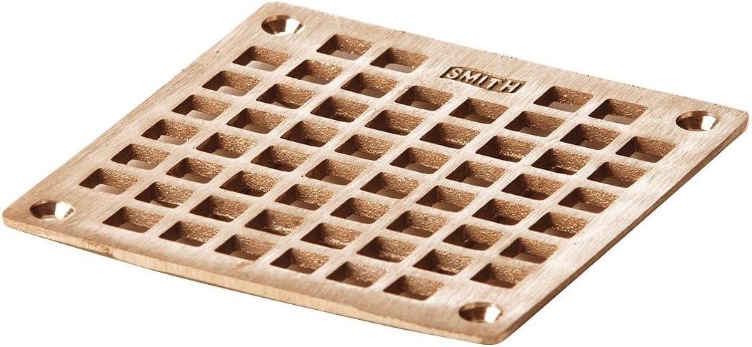 Nickel Bronze 4-5/8 Inch Square Floor Drain Grate