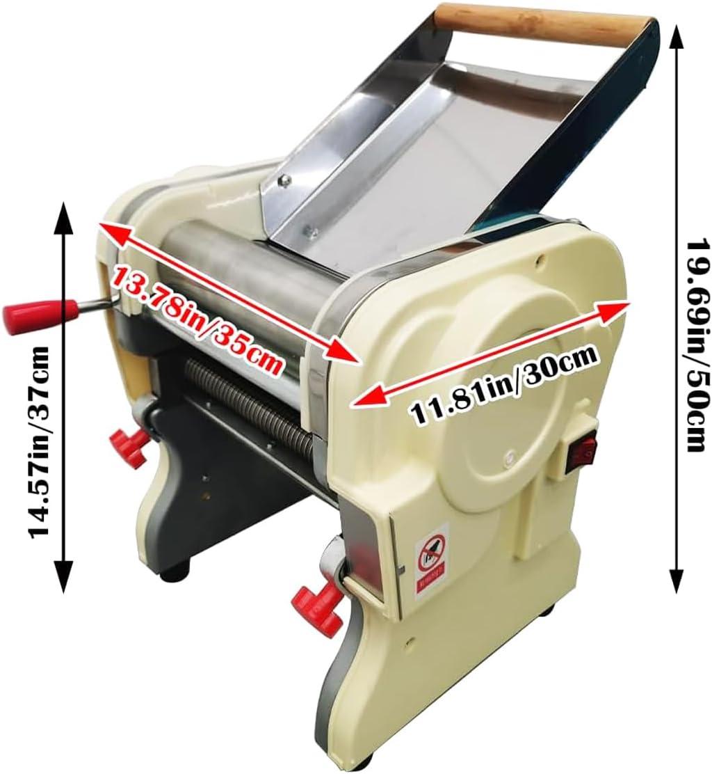 3mm Electric Pasta Press Maker Noodle Machine Automatic Noodle Making Machine with Round Knife 110V