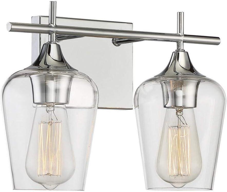 Savoy House Octave 2 - Light Vanity in  Polished Chrome