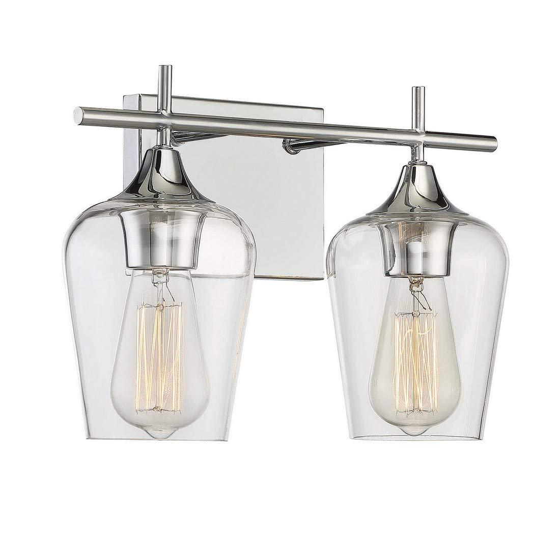 Savoy House Octave 2 - Light Vanity in Polished Chrome