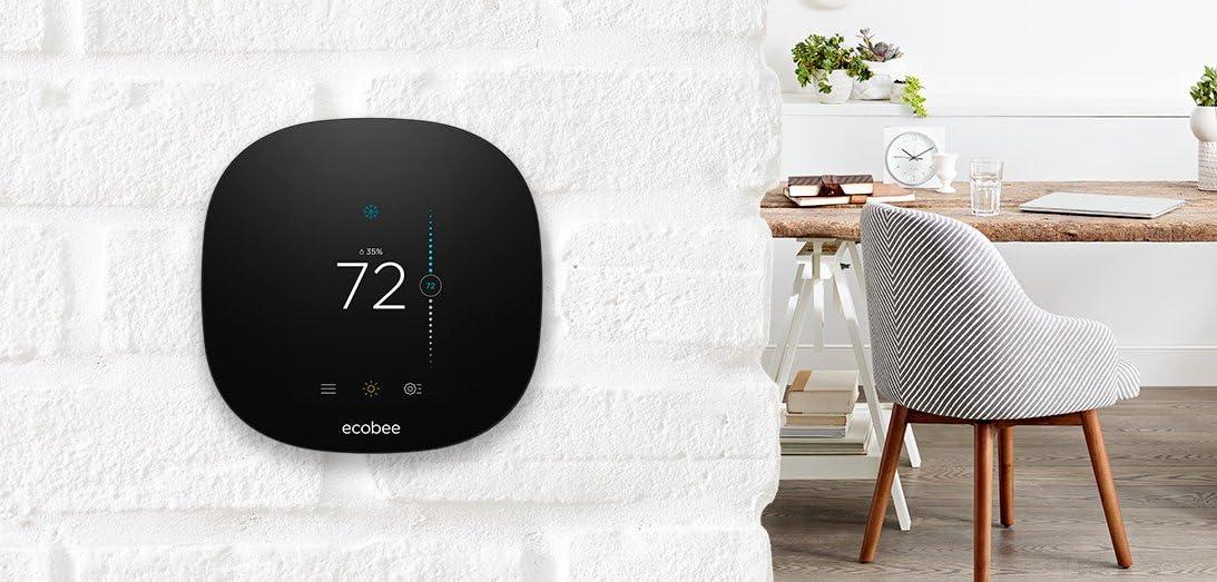 Ecobee Black Touchscreen Smart Wi-Fi Thermostat