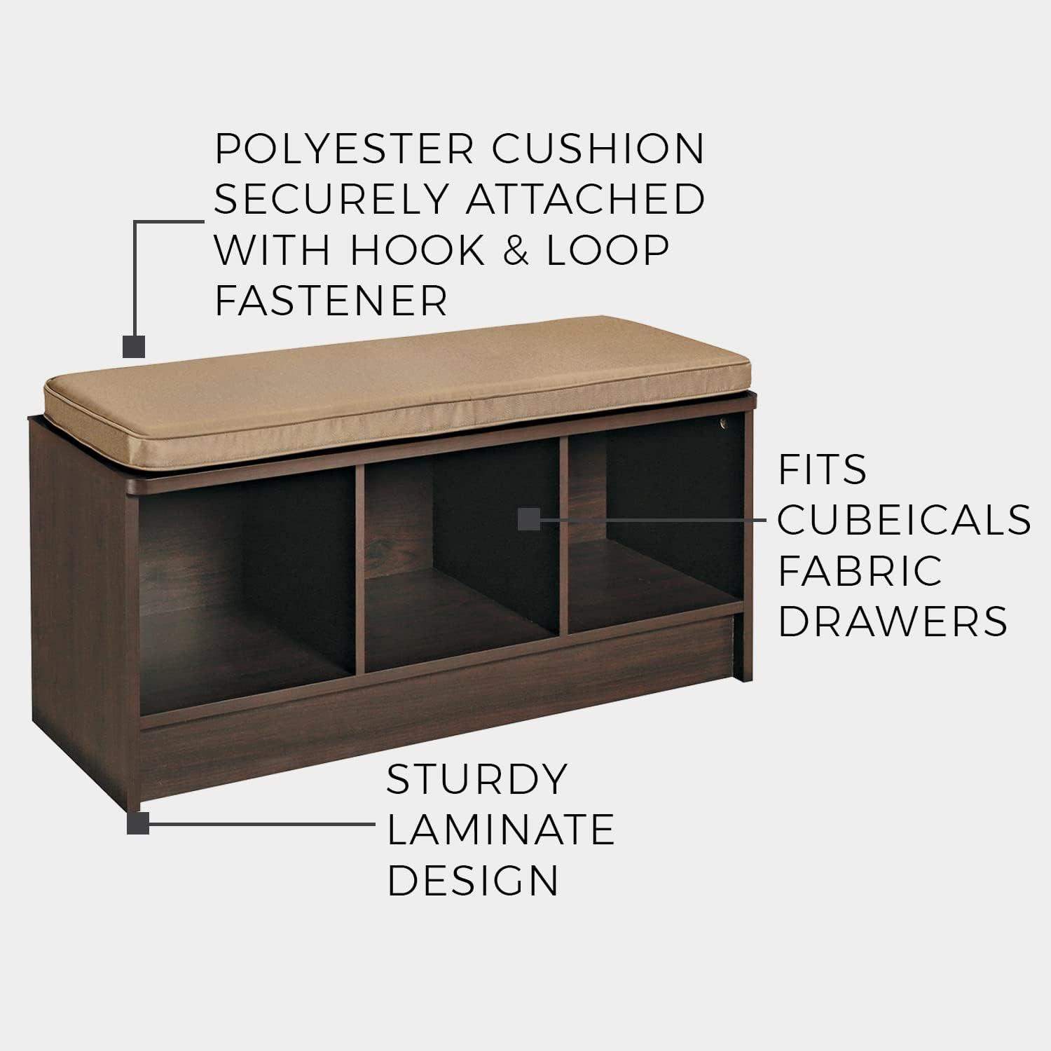 ClosetMaid Cubeicals 3 Pair Shoe Storage Bench