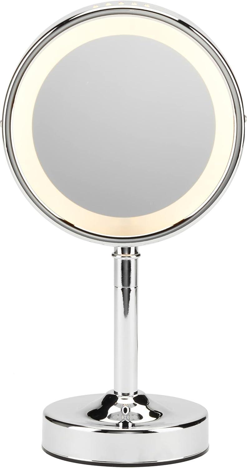 Conair Polished Chrome Double-Sided Round Mirror