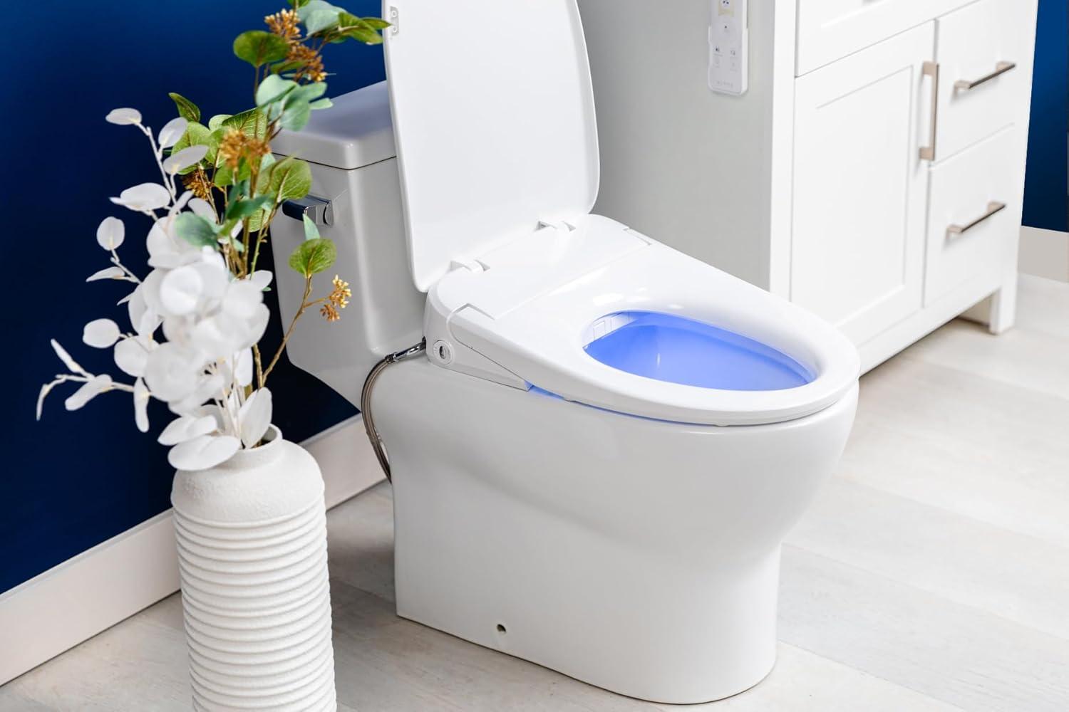 iX Pure Electric Bidet Seat for Round Toilets in White