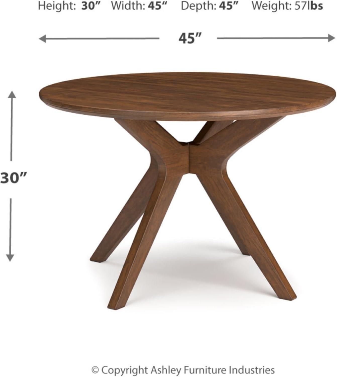 Signature Design by Ashley Contemporary Lyncott Dining Table  Brown