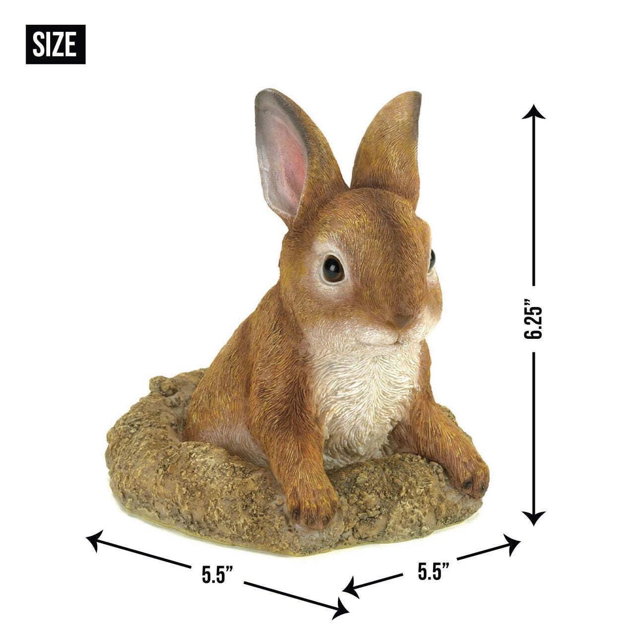 Summerfield Terrace 6.25” Curious Bunny Garden Statue