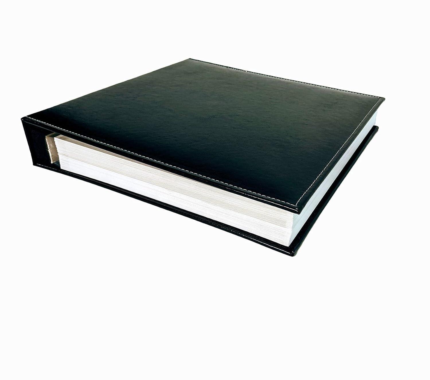 BEACHWATER POOL & SPA, LLC Photo Album Self Adhesive, 100 Pages 50 Sheets, Self Stick Sheet, Scrapbook, Picture Book, 4X6, 5X7, 8X10, 8-1/2X11, Replaceable Pages