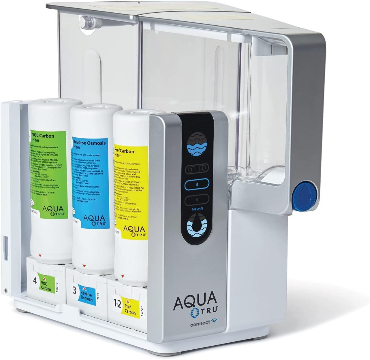 AquaTru Classic Smart Alkaline Countertop Water Purifier for PFAS & Other Contaminants with App