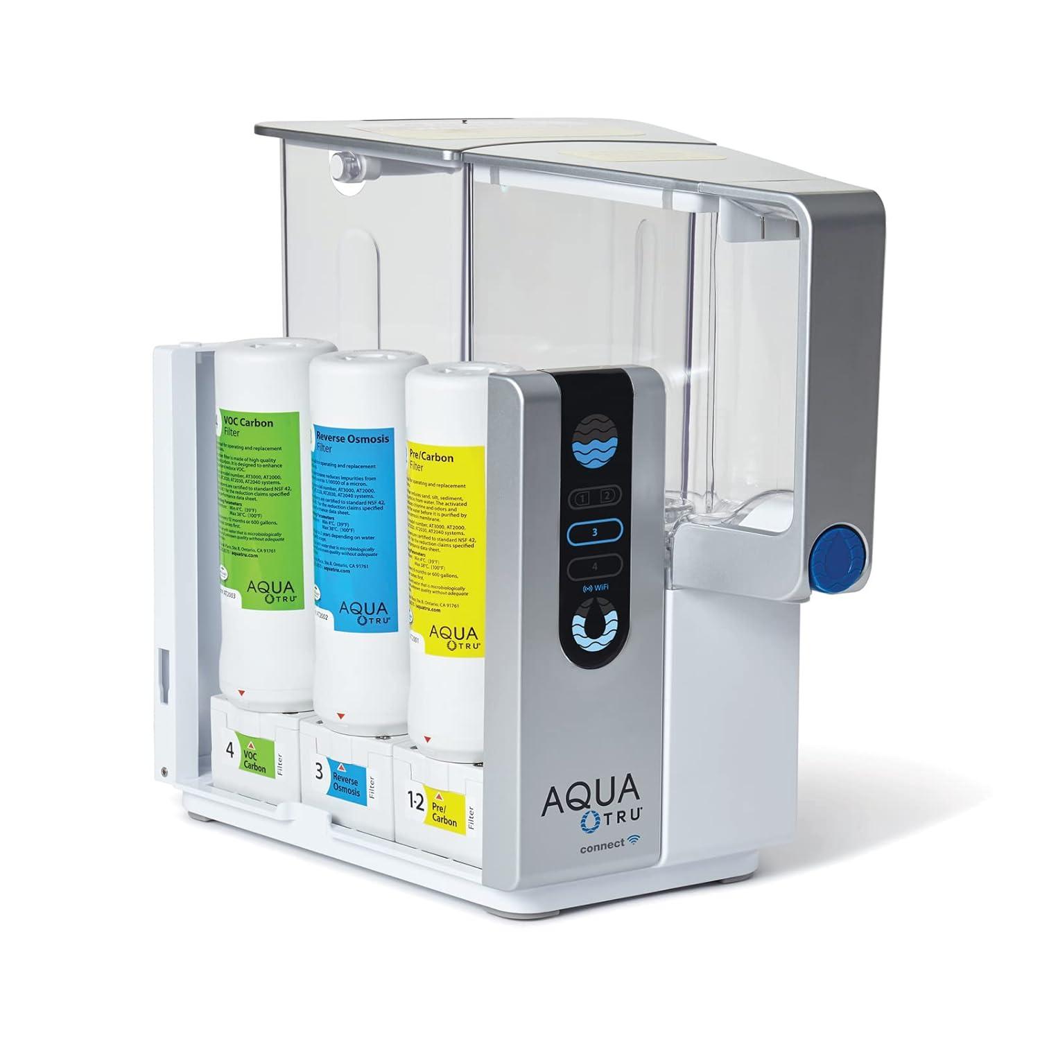 AquaTru Classic Smart Alkaline Countertop Water Purifier for PFAS & Other Contaminants with App
