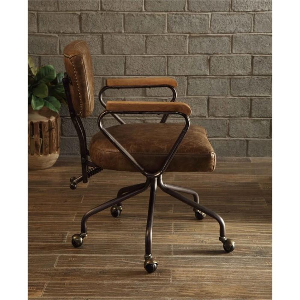 Hallie Genuine Leather Office Chair