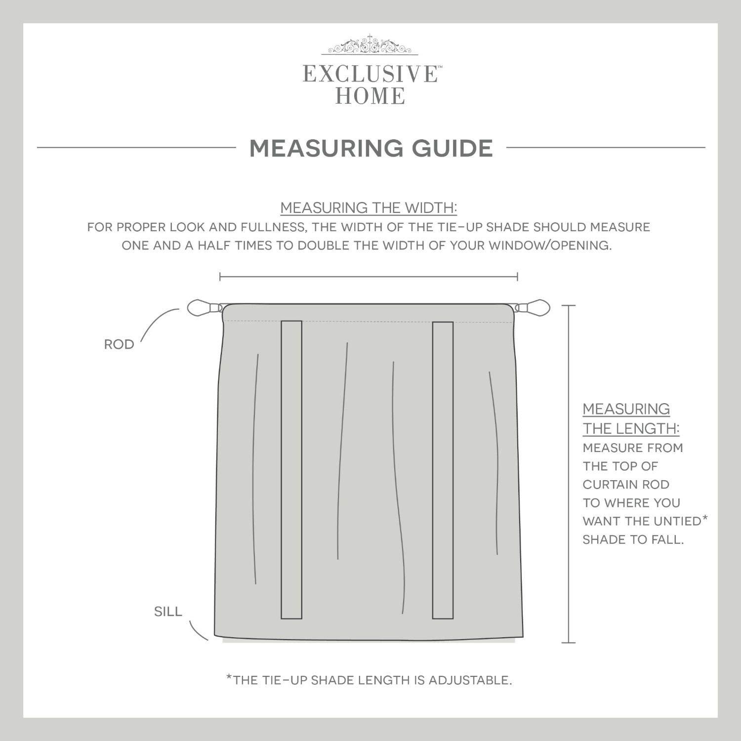 Amalgamated Textiles Exclusive Home Loha Light Filtering Rod Pocket Tie Up Shade