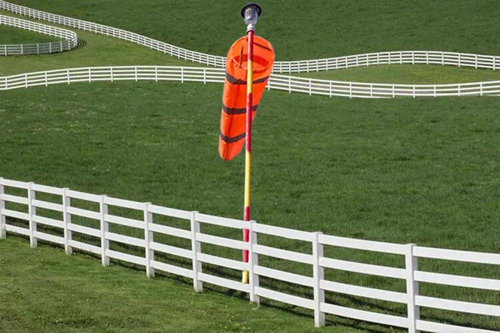 Airport Windsock Rip-stop Outdoor Rainbow Wind Measurement Sock Bag with Reflective Belt(30" 40" 60") (60")