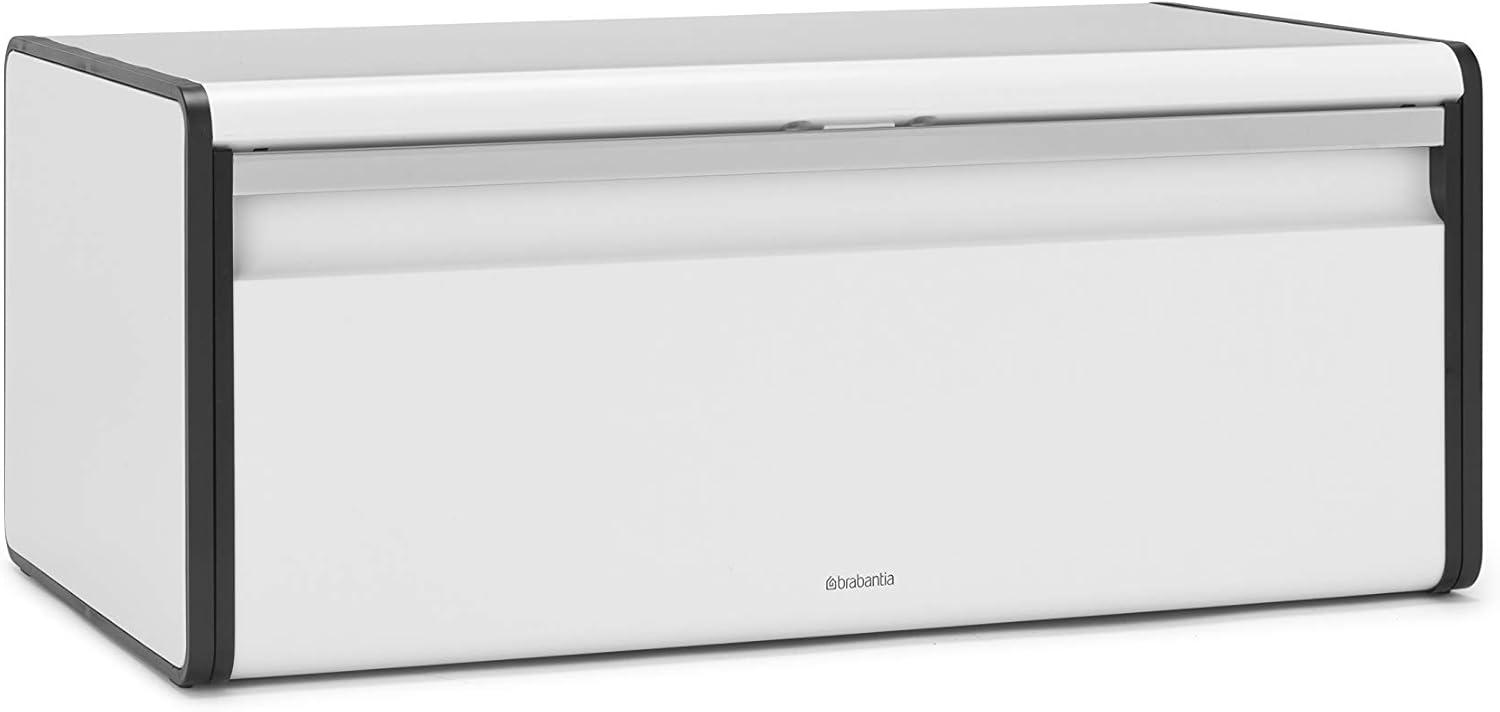 Brabantia Fall Front Bread Box, White