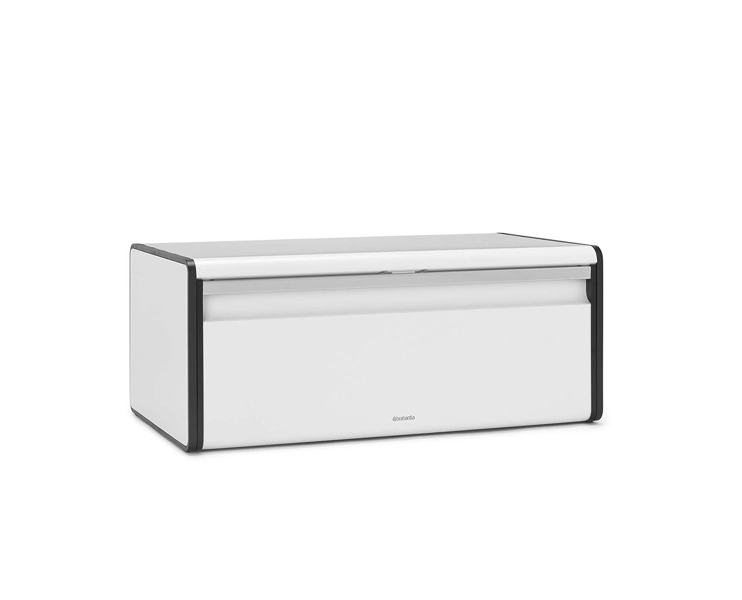 Brabantia Fall Front Bread Box, White