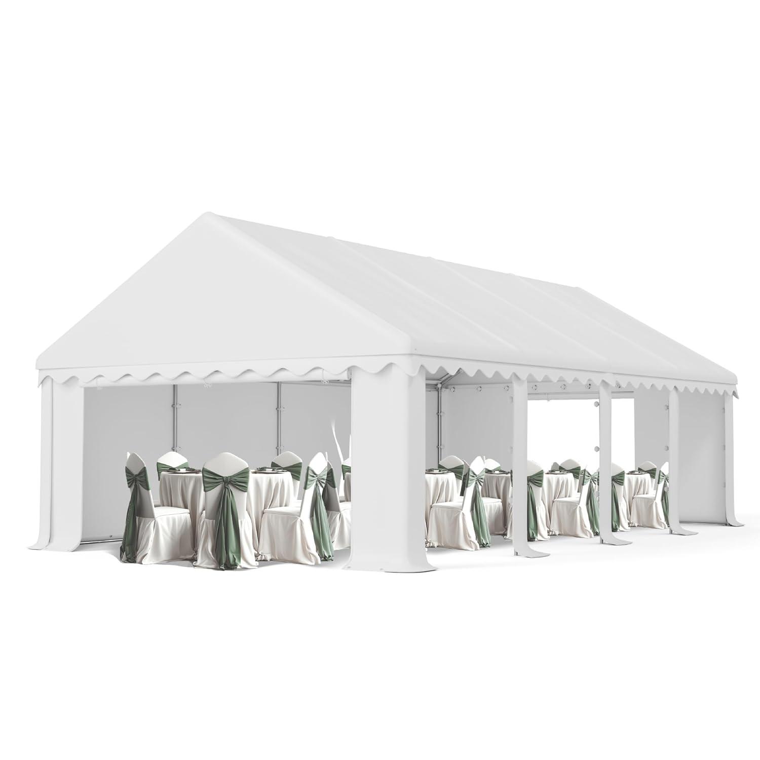 Peaktop Outdoor 13'X26' Party Tent Heavy Duty Wedding Tent with Carry Bags
