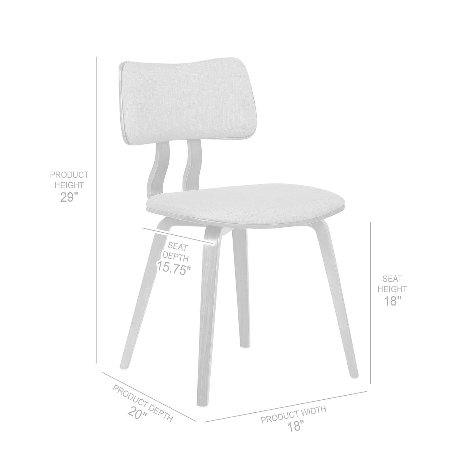 Jaguar Mid-Century Modern Kitchen Dining Table Accent Chair in Walnut Wood and Green Fabric